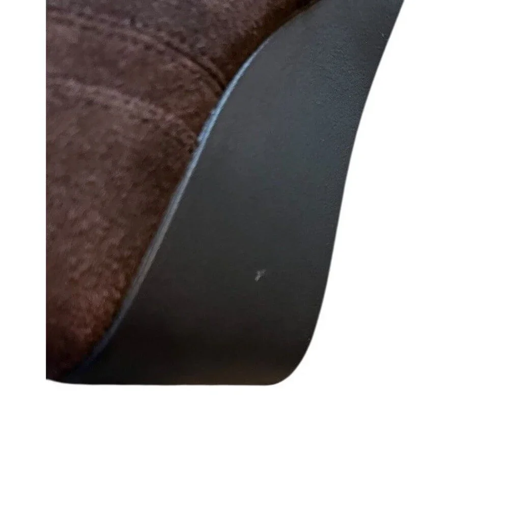 Crocs Leigh Wedge Shoes Women’s Size 7 Brown Suede Chelsea Bootie Boot Zip Up